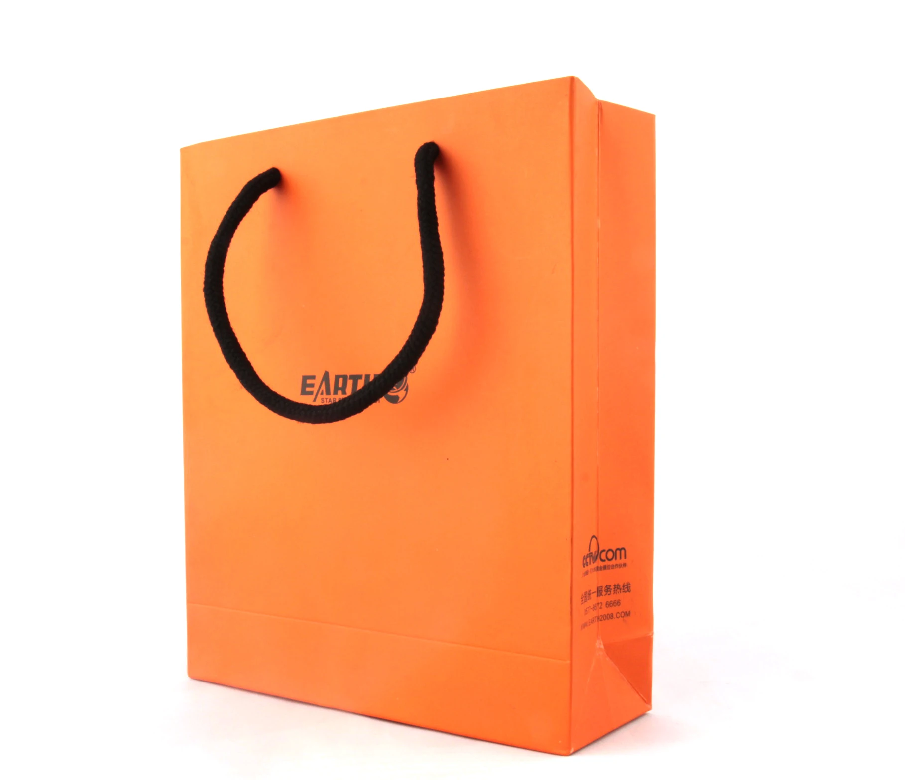 logo orange luxury printed gift shopping paper bags bride gift