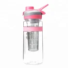 BPA Free 1000ml Plastic tritan sport shaker ball ater bottles fruit infuser drinking bottle with flip lid