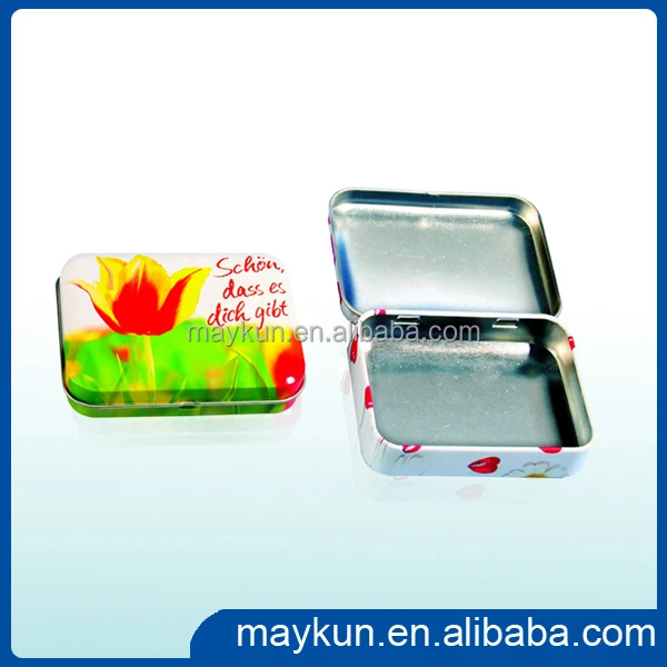 wholesales small hinged mint tin box