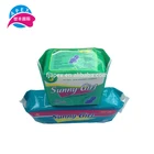High absorption feminine products non woven sanitary napkins with negative ion