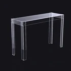 Modern Acrylic Clear Mirrored Console Table Lucite Home Furniture acrylic dining table