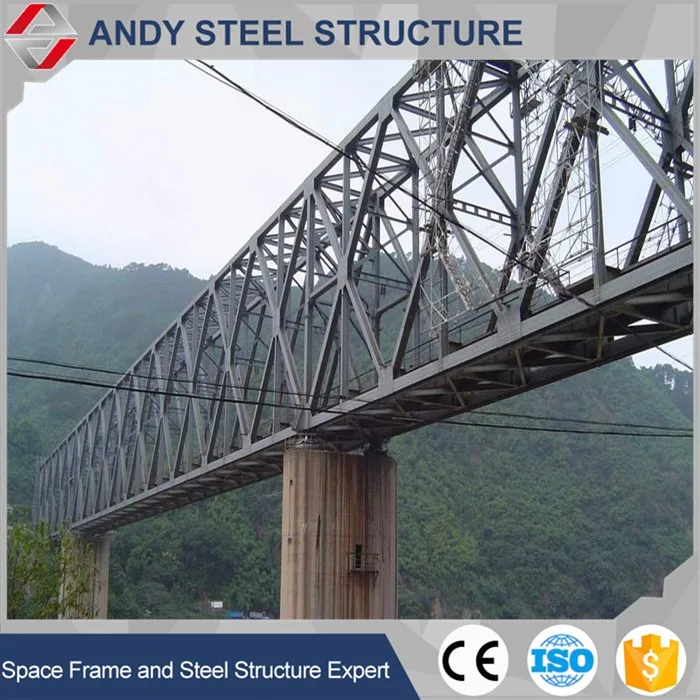 frame multi trusses prefab steel structure bridge