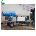 High pressure water fog cannon machine for dust control mounted on trolley