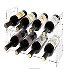 Stackable Acrylic wine rack wine bottle Organizer Storage holder for kitchen dining room pantry