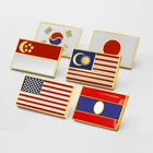 custom wholesale American flag lapel pin needle flag lapel pin magnetic lapel pin