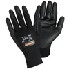 Cheap work gloves PU coated in black eldiven