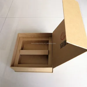 custom brown kraft paper packaging box for dessert