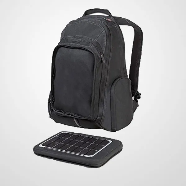 Solar Backpack Phone Charger With 4000mah Usb Battery Backup Bank For