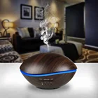 Mist Aromatherapy Diffuser & Humidifier for Essential Oils & Aroma Ultrasonic Technology & Modern, Wood Finish