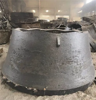 High manganese steel mantle liner for metso cone crusher