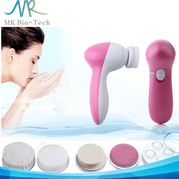 5-in-1 multifunctional electric deeply cleaning and whitening body and face cleaning and massage brush, Pink
5-in-1 multifunctional electric deeply cleaning and whitening body and face cleaning and massage brush, Pink
