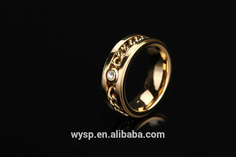 Mens Vogue Gold Wholesales Stainless Steel Jewelry Wedding Rings 2.jpg