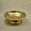 Double-layered bronze decoration plate stainless steel fruit plate