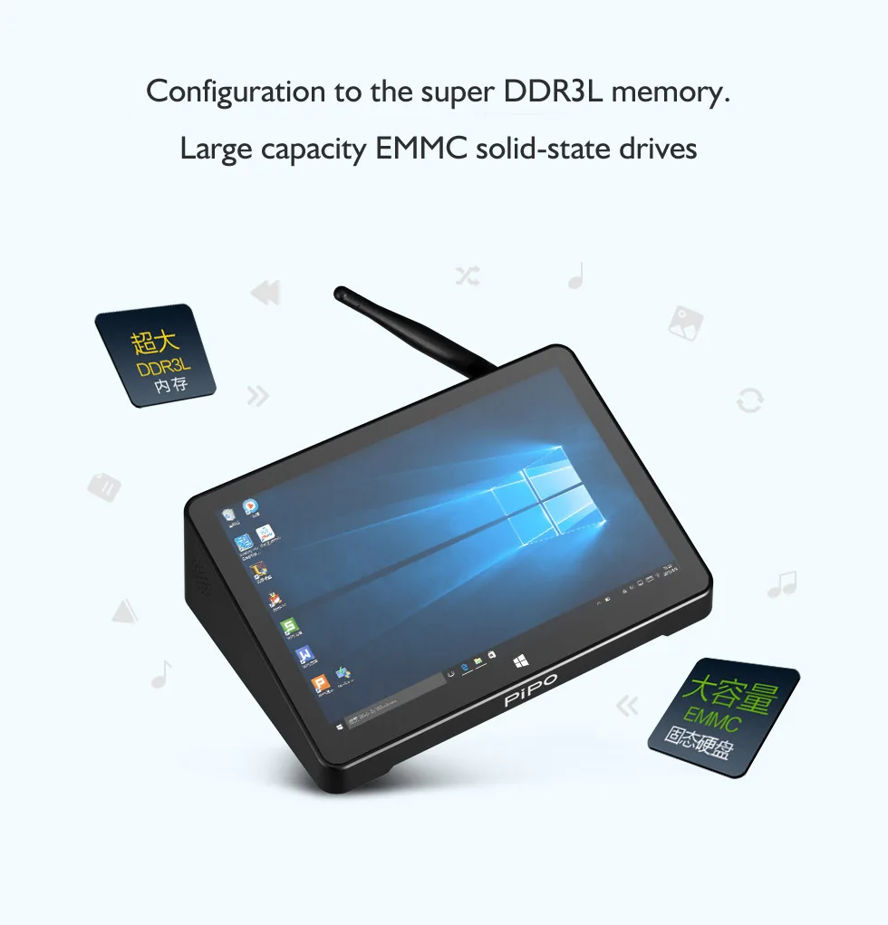 PiPO X12 Windows 10 Intel Cherry Trail Z8350 Tablet PC MINI