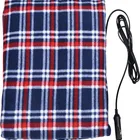 12v 45W Heated Car Electrical Blanket Travel blanketThrow Polar Fleece heating Blanket