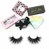 Create your own brand 3d mink eyelashes false silk synthetic eye lashes private label custom packaging box 3d faux mink lashes