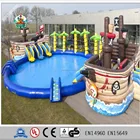 PVC amusement park huge inflatable water slide for sale
