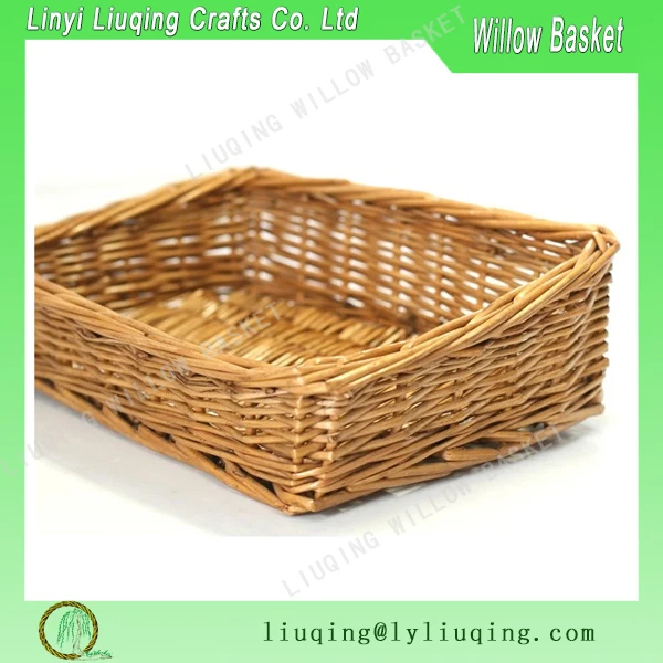 square peeled willow storage basket cheap storage basket fruit