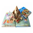 High quality children 3d pop up 4C printing board book printing on demand