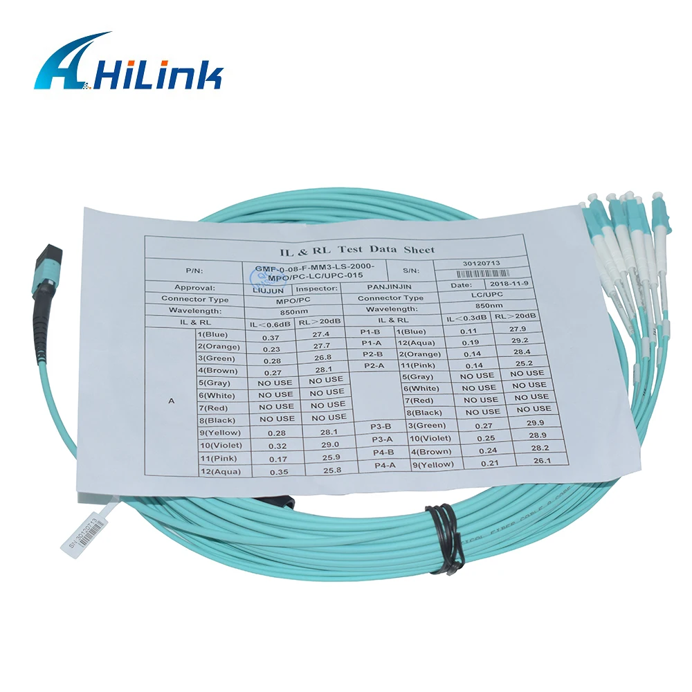 Hilink F Mpo Female Multimode Mpo Mtp To Lc Upc Duplex Mpo Cable