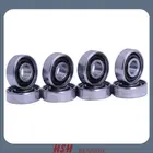 Spin 5 minutes 20 seconds Si3N4 ceramic ball black ceramic ball hybrid nylon cage oiled 608 skating bearing