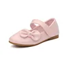 High Quality Colorful Disposable Flats Bow Ballet Black White Shoes for Kids