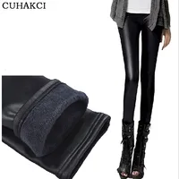 Super Thick Black Leather Winter Leggings New Design Women's Warm Plush Casual Skinny Trousers Ex-factory Price
Super Thick Black Leather Winter Leggings New Design Women's Warm Plush Casual Skinny Trousers Ex-factory Price
