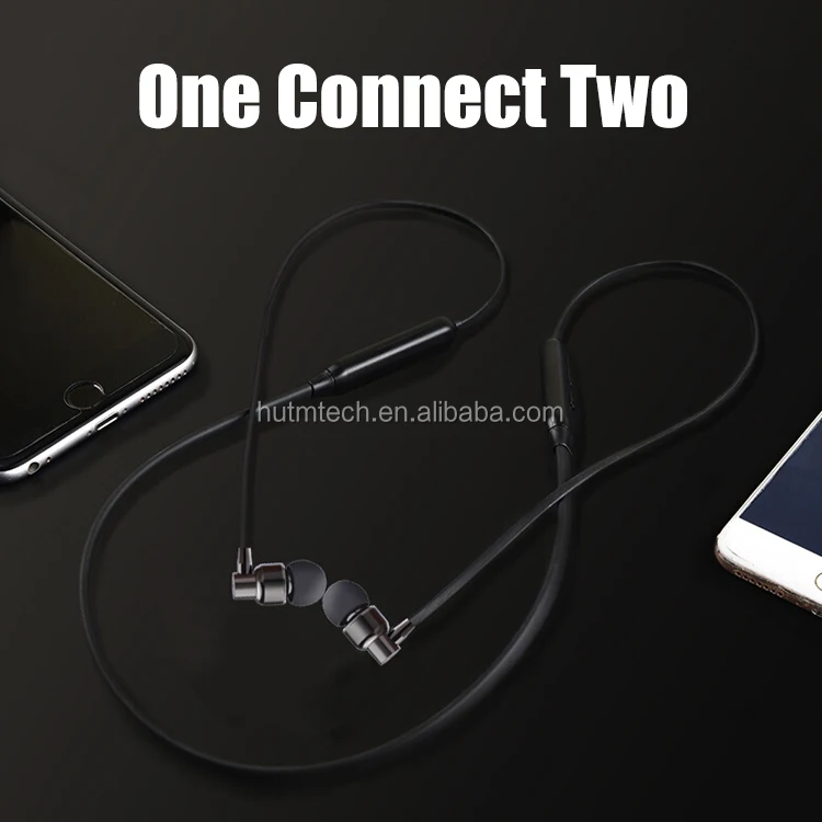 130mAh Sport Bluetooth Neckband Earphones Stereo Metal Wireless Earphone With Microphone - ANKUX.COM