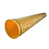 Yellow flexible mining and tunnel ventilation duct