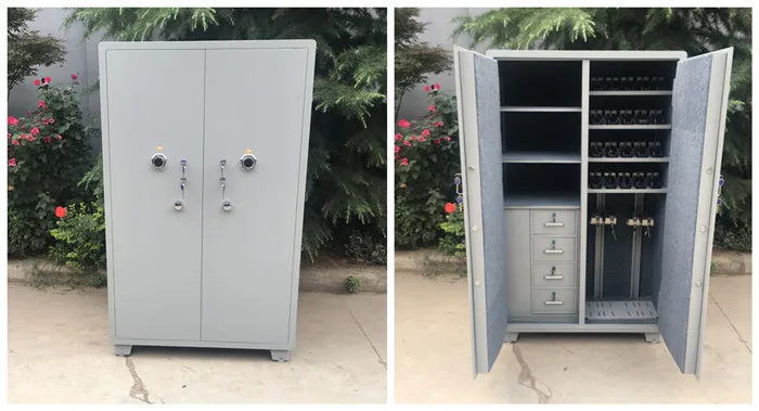 Customized White Fireproof Double Door Rifile Gun Cabinet For Sale