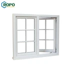 AGGA Outside Opening PVC Casement UPVC Frame Double Swing Window