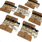 200 Items 5/8" Fold Over 10cm Bulk knotted elastic hair ties