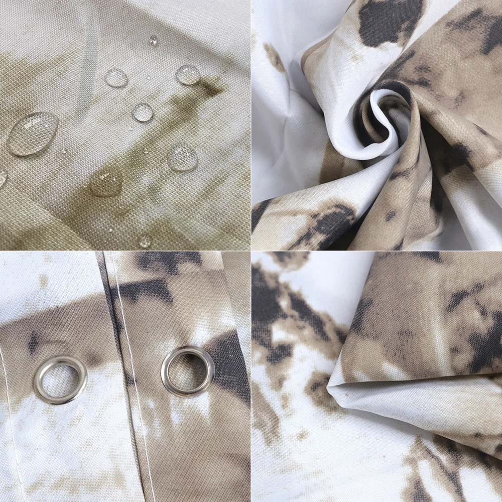 Amazon style polyester waterproof digital printing shower curtain