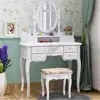 Top Selling white Wood Dressing Table Designs in bedroom furniture 7 drawers Make up dresser