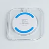 New innovative products 2019 simple wind square blue side crystal wireless charging