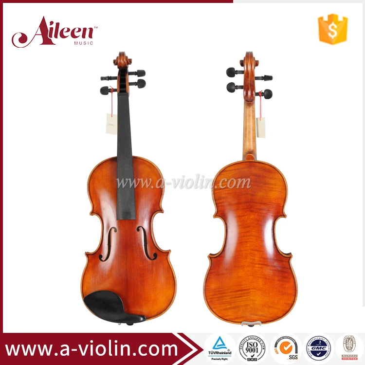 High Quality Entry-level Antique Style Oil Varnish Flamed Price Violin (AVL-362N)