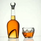 AIHPO07 Red Fancy Special Odd Shark Shaped Glass Wine Liquor Whiskey Glass Cup Set Bottles