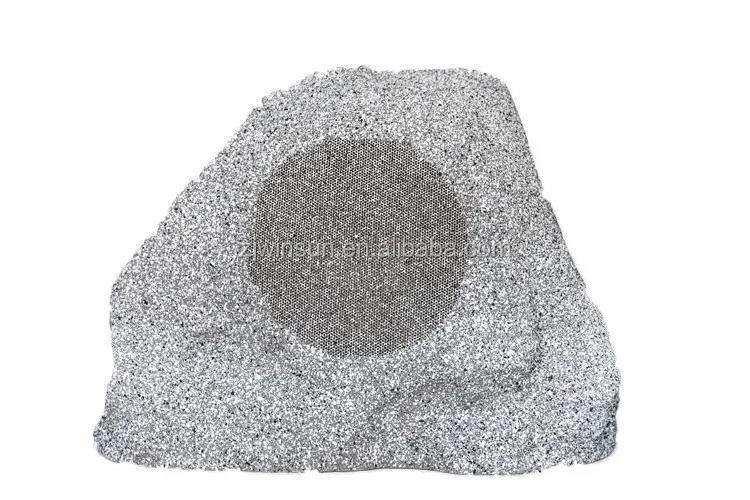 8 Inch Outdoor Weather-Resistant Rock Speaker in Natural Earth Tone Finish - ANKUX.COM
