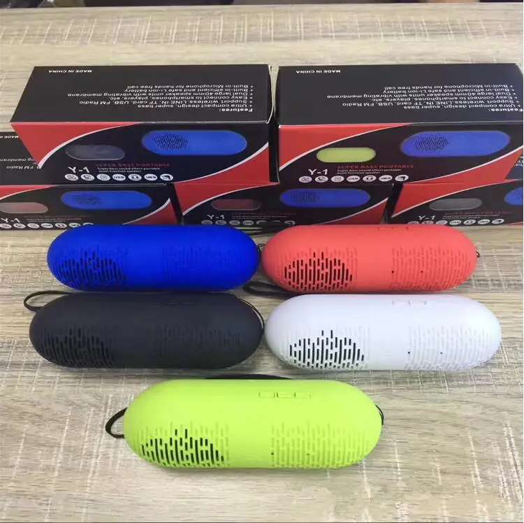 Y1 Music Speaker Wireless Card Outdoor Speaker Portable Bluetooth Speaker With FM Radio - ANKUX.COM