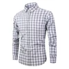 2019 Autumn mens new design casual shirts popular plaid polo Shirt