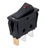 10A 125/250V AC Black Hot Sale Plastic Electric Heater Rocker Switch for Household Appliances