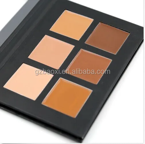 Hotsale!!6 Color Cream Contour kit in Paper box makeup palette