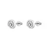Custom Unisex Men Women Stainless Steel Spiral Flat Stud Earrings Wholesales
