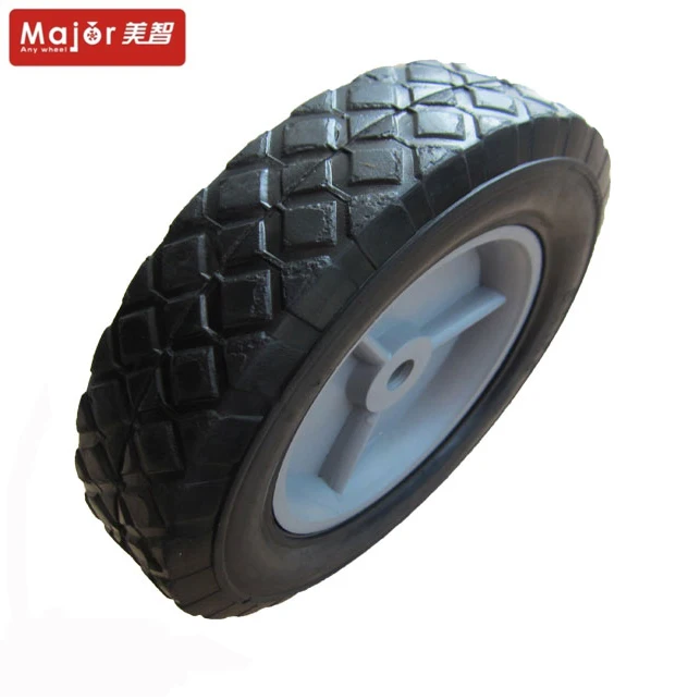 plastic stroller wheels vs rubber