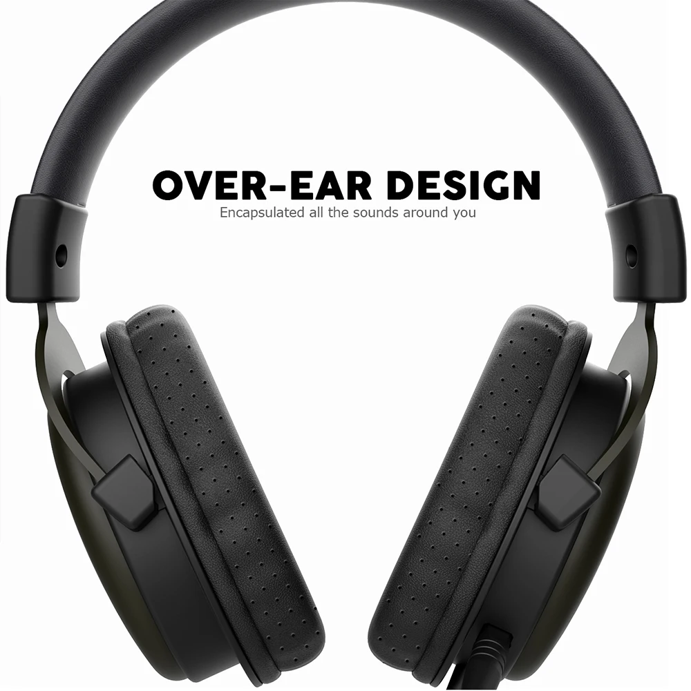 Fantech MH 82 Best Computer Breathable Ear Cups USB Wired Headphone Headset Gaming - ANKUX.COM
