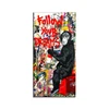 Follow Your Dreams Street Wall graffiti Art Canvas Paintings Abstract Einstein Pop Art Canvas Prints For Kids Room Decor