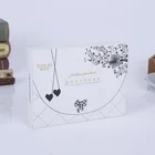 custom white color paper silk scarf packaging gift box