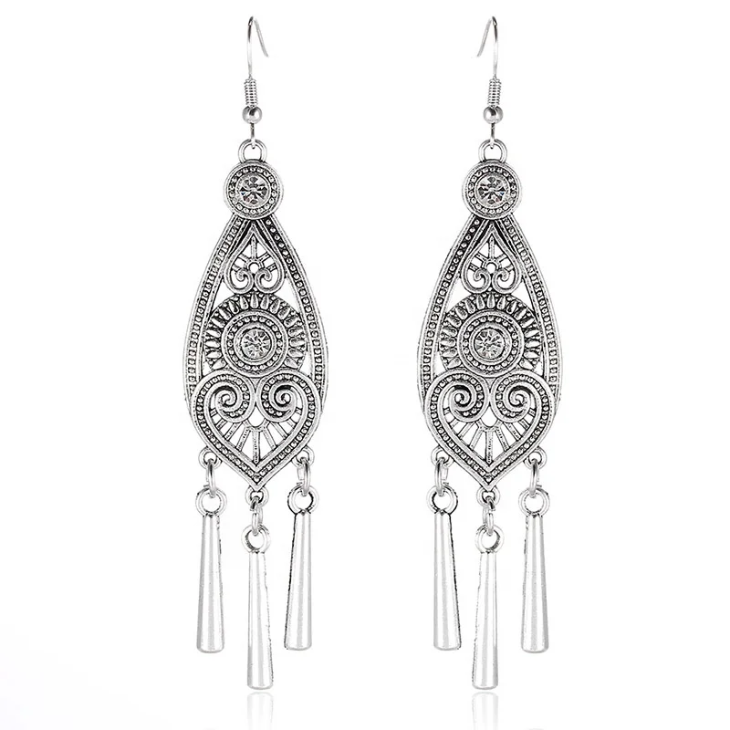 New Design beautiful Hand Made long Bohemia Tassel Popular Jewelry Female Fashion Carved Earrings, Antique color
New Design beautiful Hand Made long Bohemia Tassel Popular Jewelry Female Fashion Carved Earrings, Antique color
