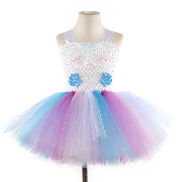 NE61 Новый 2019 платье принцессы ручной работы Детское платье девушки русалка костюмы