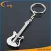 Personalized novelty gifts customized key chains charm guitar 3d custom shaped keychain